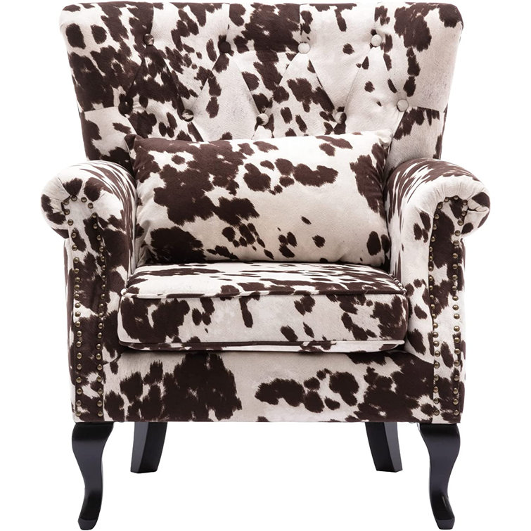 Wayfair cow print online chair